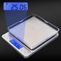 Mini Digital Jewelry Scale kitchen accessories Electronic Food Kitchen Scale With 2PCS Tray Various Specifications