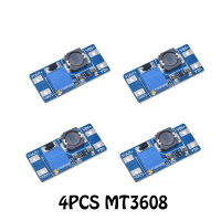 4ชิ้น MT3608 DC-DC โมดูลคอนเวอร์เตอร์เพิ่มกำลังบูสเตอร์พาวเวอร์ซัพพลาย2A 28V สำหรับ Arduino