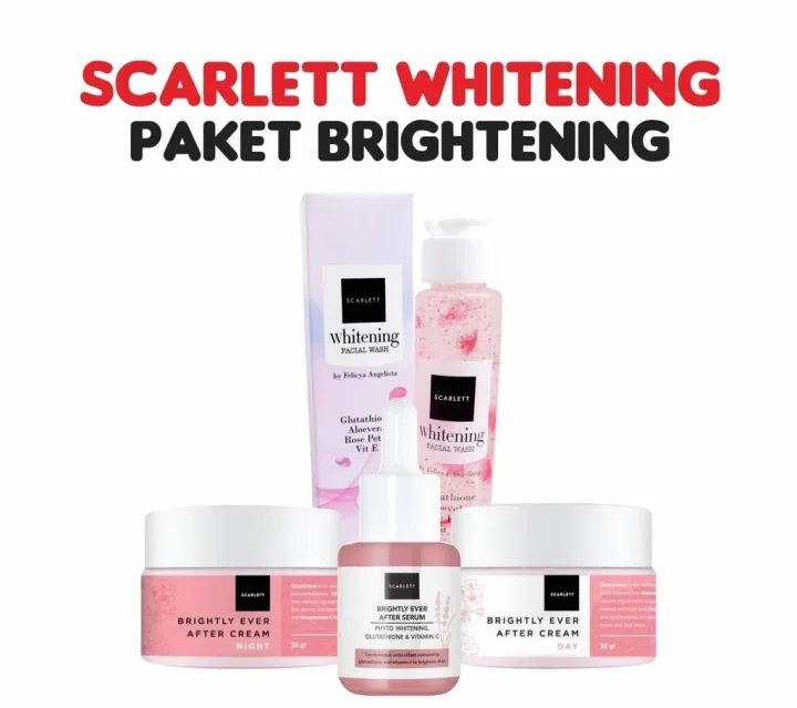 Paket Scarlett Whitening Brightly Ever After/ Skincare Scarlett 