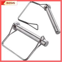 BVZGVG 2Pcs 1/2 "x 3.54" หมุดล็อคเพลา เหล็กไร้สนิม 12.6X90มม. หมุดหัวเข็มขัดแบบสปริง ทนทานสำหรับงานหนัก สี่เหลี่ยมสี่เหลี่ยม ความปลอดภัย Coupler PIN รถพ่วงฟาร์ม