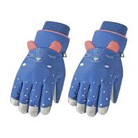 【LZ】☼  Luvas para crianças meninos à prova dágua quentes inverno profissional neve esqui crianças à prova de vento luvas