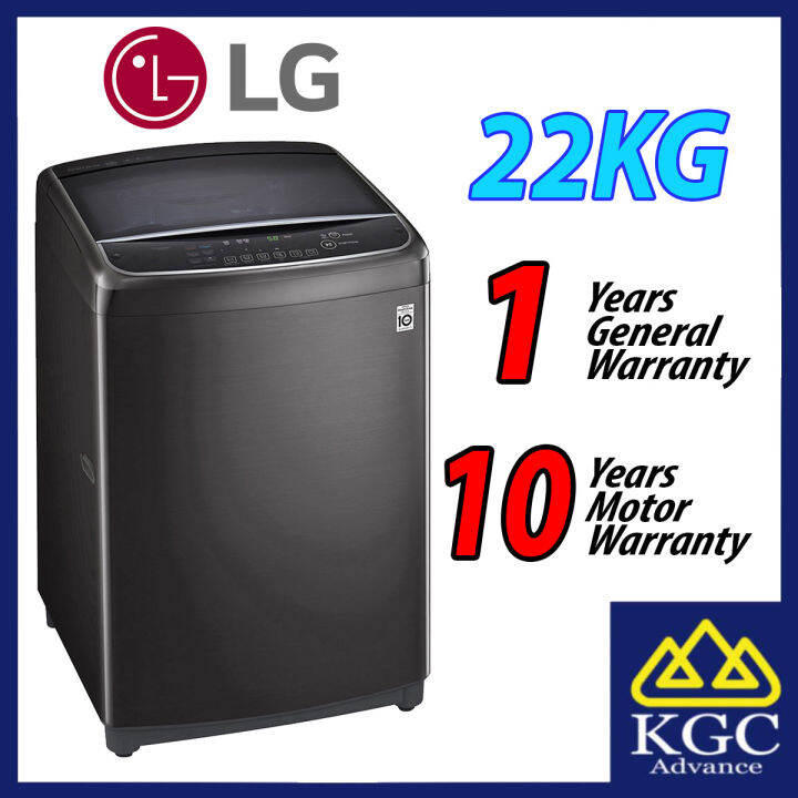 LG 22kg Washer TH2722SSAK 6 Motion Inverter Direct Drive Top Load Washer with Steam Function