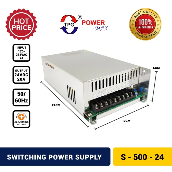 Power Supply Single Output 500 W 24VDC, TPG S50024 Lazada Indonesia