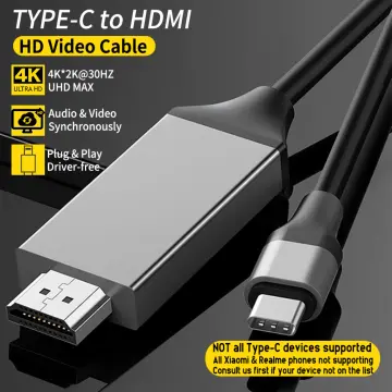 Tuwejia USB C to HDMI Multiport Adapter USB 3.1 Gen 1 Thumderbolt 3 to HDMI  4K Video Converter /USB 3.0 hub Port PD Quick Charging Port with Large