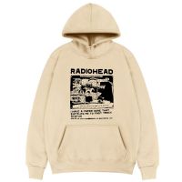 《Qinghe Yi Fang》แฟชั่น Radiohead Band North America Tour Hoodie ผู้ชายผู้หญิงเสื้อขนาดใหญ่เสื้อผ้า Harajuku Pullover Grunge ชายหญิง Tops