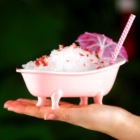 Creative 3D MINI Bathtub Cocktail Glass Ceramic Smoothies Cups Tiki Bar Charms Sorbet Container Mug Milkshake Cold Drink Glasses