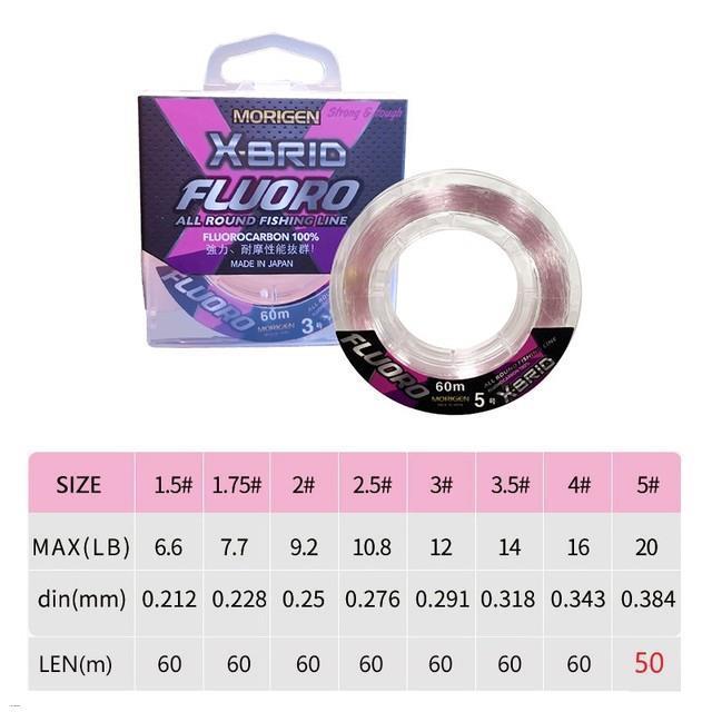 morigen-x-brid-fluorocarbon-lines-0-212-0-384mm-6-6lb-20lb-carbon-fiber-seawater-fishing-tackle-wire-all-round-pesca-accesorios