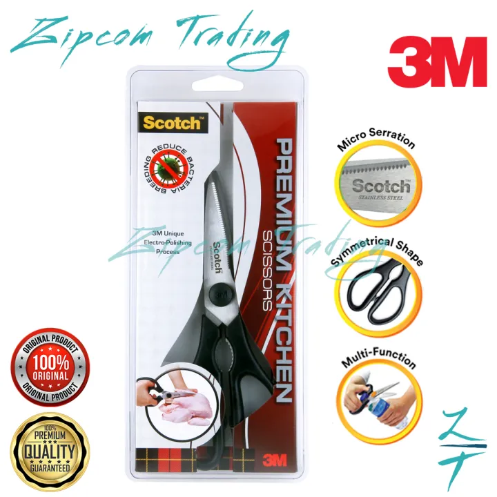 3M Scotch Stainless Steel Premium Kitchen Scissors Lazada