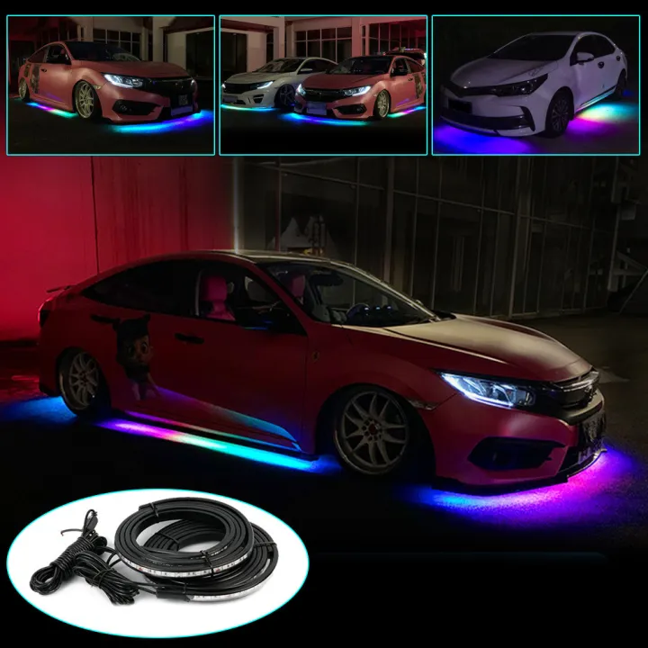 Angelila DC 12V LED Car Underglow Lights, Waterproof RGB Underglow Car