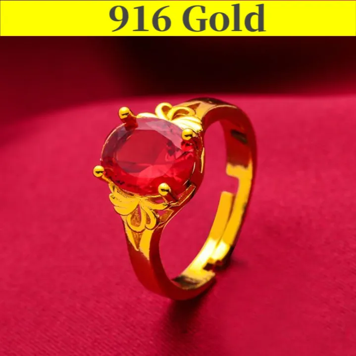 emas batu ruby ring