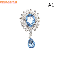 ?【Lowest price】Wonderful เข็มกลัดจี้หยดน้ำทำจากพลอยเทียมเงางามเครื่องประดับแนววินเทจอุปกรณ์ตกแต่งเครื่องแต่งกายแบบสร้างสรรค์แบบทำมือ