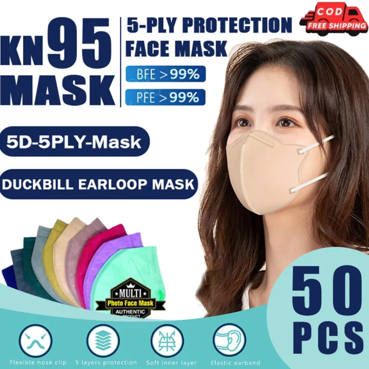 【Malaysia Stock】Duckbill face mask 50pcs For Adult n95 kf95 kf94 mask