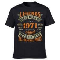 52 Year Old Gifts Vintage Legend Born 1971 52th Birthday Tshirt Man Short Sleeve T Shirt Harajuku Streetwear Top Tees