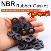 Rubber Grommet Flat Rubber Ring NBR Sealing Gaskets Plumbing Washers Seal Accessories 10pcs 1/8 1/4 3/8 1/2 3/4 1 Faucet