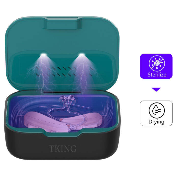 Hearing Aids Dryer Dehumidifier Led Uv Drying Case Timing and 2