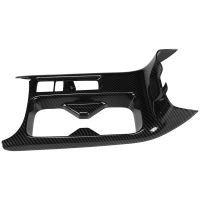 Car Carbon Fiber Center Console Water Cup Holder Cover Trim Stickers for -V XRV XR-V 2022 2023 RHD