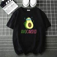 Avocardio Gym Workout Avocado Avocardio Tee For Men Loose Male Hip Hop