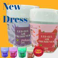 RED GEL AIR FRESHENER เจลปรับอากาศเปลี่ยนสีได้ พร้อมไฟ LED ฟรีแบตพร้อมใช้งาน ไฟจะเปลี่ยนเป็น 7 สี  ให้กลิ่นหอมในห้องของคุณ รถยนต์ ห้องนั่งเล่น