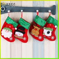 VHGG 2PCS Vivid Charming DIY Craft Festival Decoration Party Ornaments Christmas Tree Decor Santa Socks
