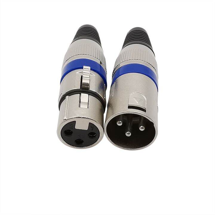 3 Pin XLR Male Female Microphone Audio Wire Cable Connector Solder XLR