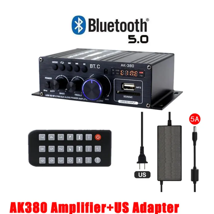 เครื่องขยายเสียงบลูทูธ AK380 800W,การ์ด SD Suport,U Disk,อินพุต AUX,MP3 ...