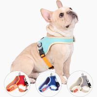 Pet Nylon Dog Harness Vest No Pull Easy Control Adjustable Vest For Medium Small Dog Vest Reflective Safety Walking Running Lead