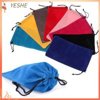 YESHE เครื่องประดับ กล่องใส่แว่นตา สีทึบ กระเป๋าใส่แว่น กระเป๋าหูรูด กระเป๋าผ้าแว่นตา กระเป๋าแว่นกันแดด