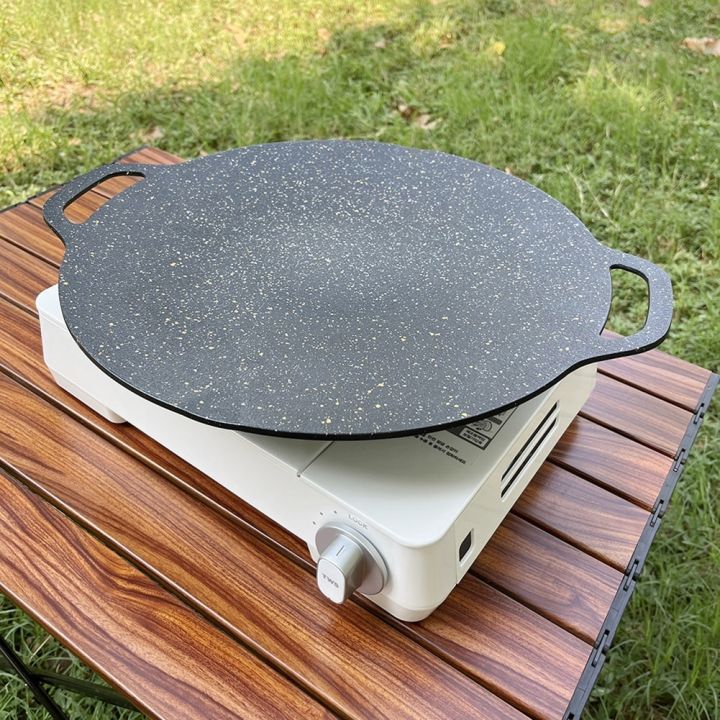 29cm Non-stick Griddle Cast Iron Frying Pan Flat Pancake Griddle