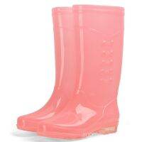 COD dsdgfhgfsdsss Rain boots Waterproof rubber boots wear waterproof PVC transparent adult water shoes Womens waterproof boots Waterproof rubber boots