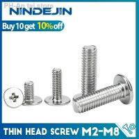 NINDEJIN M2 M2.5 M3 M4 M5 M6 M8 Phillips Wafer Head Laptop Screw Stainless Steel Ultra Thin Head Machine Screw for Lenovo Dell