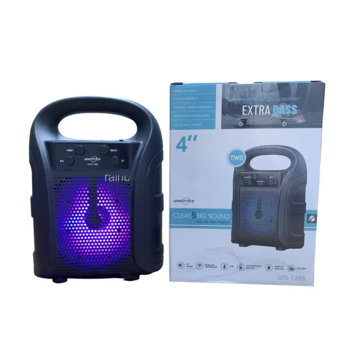 ลำโพงบลูทูธ wireless speaker รุ่น GTS-1386 เสียงดี พกสะดวก | Lazada.co.th