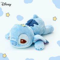 Lizi อุปกรณ์ตกแต่งบ้านดิสนีย์ Kawaii Stitch ของเล่นยัดไส้นอนอยู่ในตำแหน่ง Lilo Stitch ตุ๊กตายัดนุ่นโยนหมอนของขวัญวันเกิดสำหรับเด็กหรือแฟนสาว