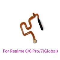 สำหรับ Realme 7 6 Pro เซ็นเซอร์ลายนิ้วมือปุ่มโฮม Rion ปุ่มเปิดปิด Flex