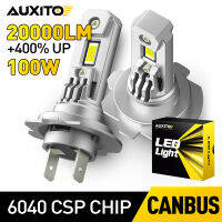 AUXITO 2 ชิ้น Turbo H7 LED Canbus ไฟรถ 100 วัตต์ไฟหน้าไม่มีข้อผิดพลาดสำหรับ Audi A5 A3 V8 Q5 a4 B8 A4 Ford Focus BMW E46 Opel Zafira B-jjjvjvjyvuyvksbjd