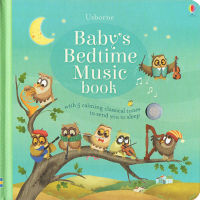 Original English version of Usborne babyS bedtime music book bedtime story childrens music enlightenment pronunciation Book hole touch Book Usborne