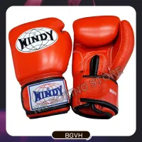 Windy boxing gloves BGVH Orange (8,10,12,14 oz) genuine leather วินดี้ นวมซ้อมชกมวย สีส้ม ผลิตจากหนังเเท้จากโรงงานวินดี้