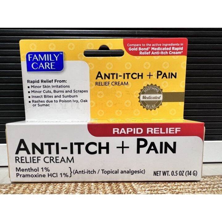 Family Care AntiItch Pain Relief Cream 0.5oz Pramoxine HCL 1 Topical