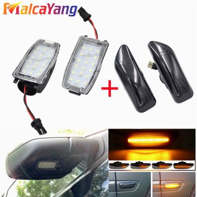 Newprodectscoming Dynamic Blinker Amber For Volvo XC90 S80 XC70 V70 S60 2001 2009 White LED Under Mirror Light Puddle Lamp