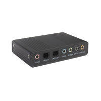 USB การ์ดเสียงใยแก้วนำแสง อลูมิเนียม เกมภายนอก 7.15.1 USB SPDIF Sound Card.