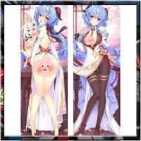 เกม Genshin Impact Ganyu Ganyu Anime Dakimakura Cover กอดปลอกหมอน 50 * 150 ซม. Otaku Sleepy ปลอกหมอน