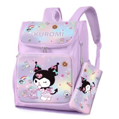 Large Capacity Kawaii Kuromi Waterproof Backpack Cinnamorol School Bag Pencil Bag Anime Cosplay Stationery Bag For Kids Girl