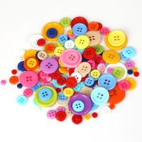 20-200Pcs Mixed Size Round Resin Sewing Buttons For Craft Round Sewing Buttons Scrapbook DIY Home Decoration Accessories Haberdashery