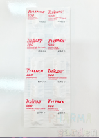 พาราเซตามอล 500 mg 1แผง 10 เม็ด ไทลินอล PARACETAMOL TYLENOL 10 tablets