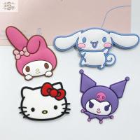 VEDIR 5pcs อุปกรณ์เครื่องประดับอัญมณี จี้ชาร์ม DIY Kuromi Cinnamoroll แพทช์ตุ๊กตา3D แพทช์พวงกุญแจ น่ารักน่ารักๆ ตกแต่งด้วยการตกแต่ง อุปกรณ์เสริมรองเท้า