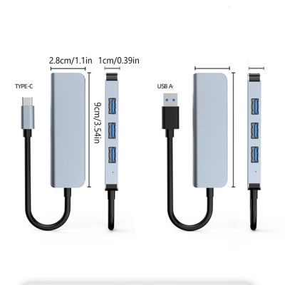 ”【；【-= 4 In 1 USB Hub Adapter Professional Universal High Speed Converter USB Port