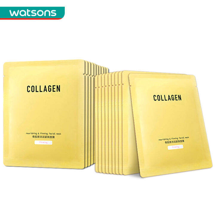 Watson's Collagen Moisturizing and Firming Mask 5 Pack *4 | Lazada PH