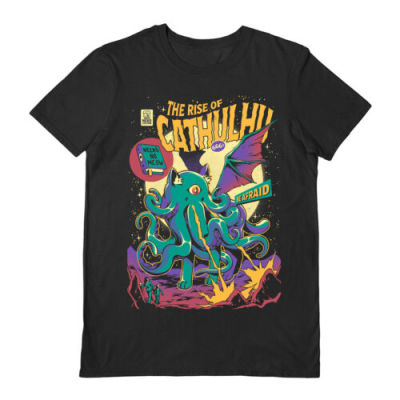 Ilustrata Rise Of Cathulhu Official Black Tshirt In 4 Sizes