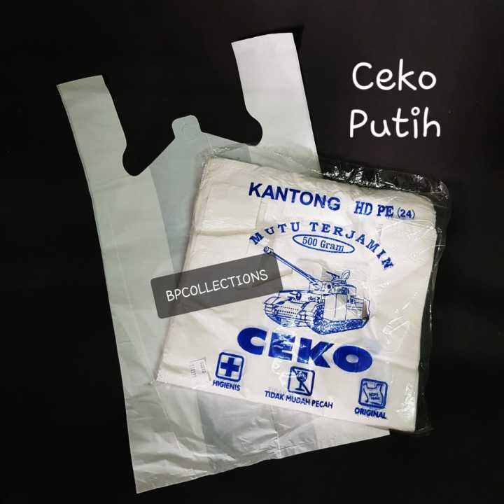 Kantong Plastik Kresek Putih Susu Ukuran 50 Cm 50x75 HD Ceko 1000gram