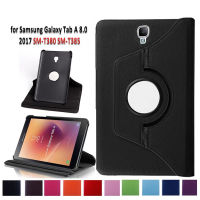 สำหรับ Samsung Galaxy Tab A 8.0 2017 T380 T385 SM-T385 SM-T380 360องศาหมุน PU หนัง Flip Case