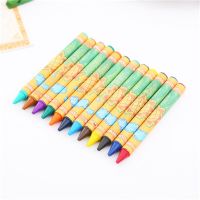 ดินสอสีสำหรับนักเรียนแปรงเด็กทารก12สี24สีปากกาสีสำหรับเด็กปากกากราฟฟิตีปากกาสีเทียนอุปกรณ์การเรียน A-1